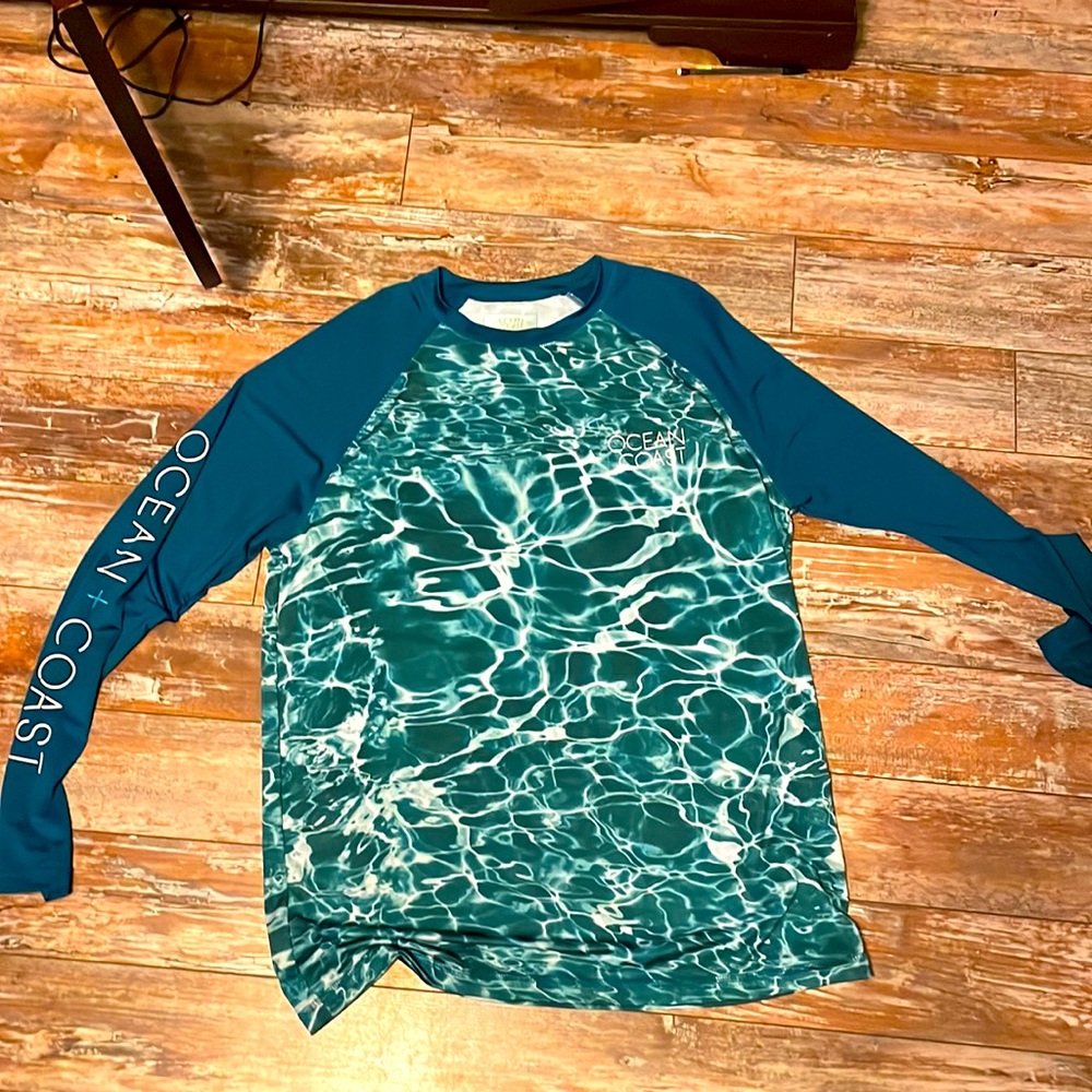 Polyester Medium Ocean Coast long sleeve t-shirt